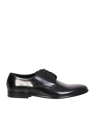 Dolce & Gabbana Brushed Calf Leather Derby Shoes