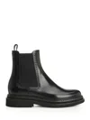Dolce & Gabbana Brushed Leather Chelsea Boots In Black