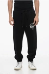 Dolce & Gabbana Brushed Cotton Sweatpants With Printed Logo