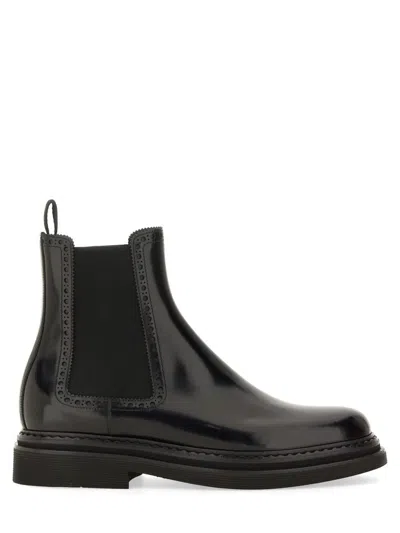 DOLCE & GABBANA DOLCE & GABBANA BRUSHED LEATHER BOOT