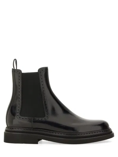 DOLCE & GABBANA DOLCE & GABBANA BRUSHED LEATHER BOOT