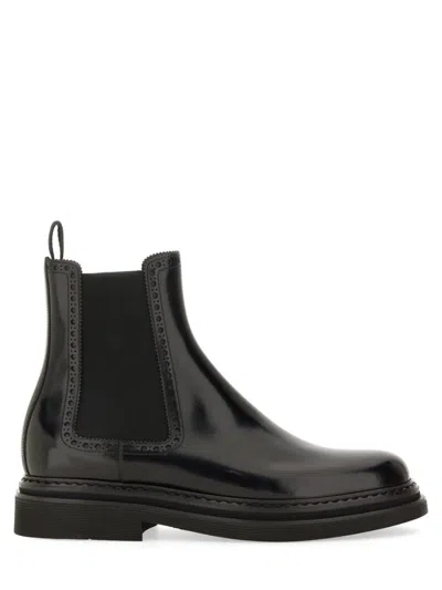 DOLCE & GABBANA DOLCE & GABBANA BRUSHED LEATHER BOOT