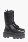 Dolce & Gabbana Leather Platform Combat Boots