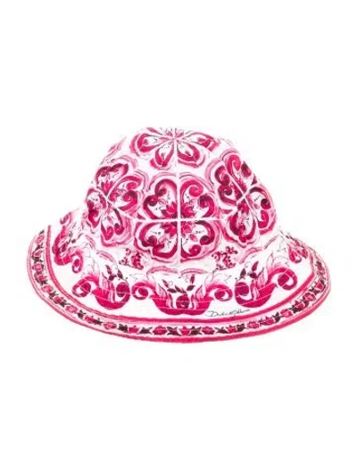 Pre-owned Dolce & Gabbana Bucket Hat In Pink