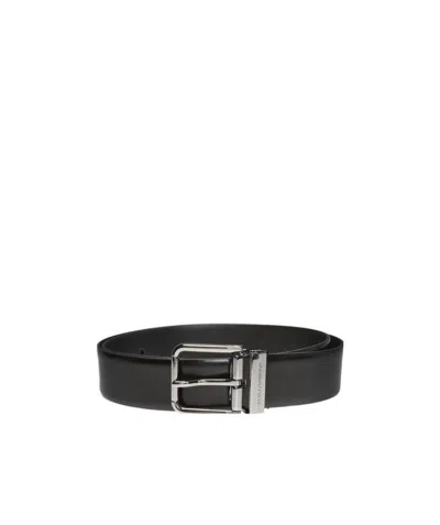 Dolce & Gabbana Buckle Belt In Black