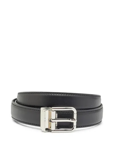 Pre-owned Dolce & Gabbana Buckle Belt In Black