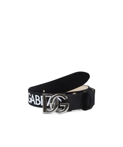 Dolce & Gabbana Buckle Belt In Black