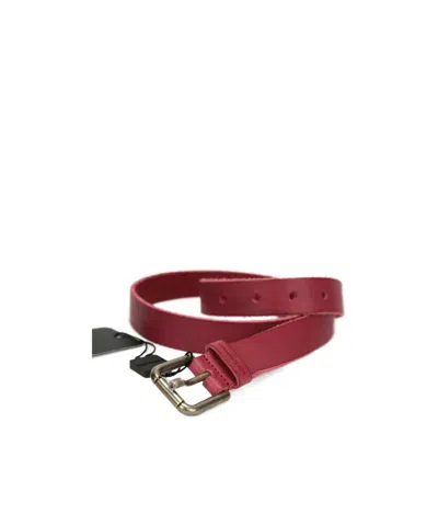 Dolce & Gabbana Buckle Belt In Red