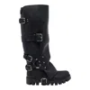Dolce & Gabbana Black Ankle Boots With Adjustable Buckle Straps And Logo Plaque On The Back In Leather Woman In Black