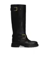 Dolce & Gabbana Buckle Lug Mid-calf Round Toe Boots In Black
