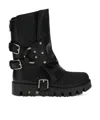 Dolce & Gabbana Biker Mini Boots In Black