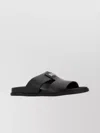 Dolce & Gabbana Dolce&gabbana Men Logo Leather Sandals In Black