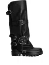 Dolce & Gabbana Boots In Rubber And Calfskin In Black