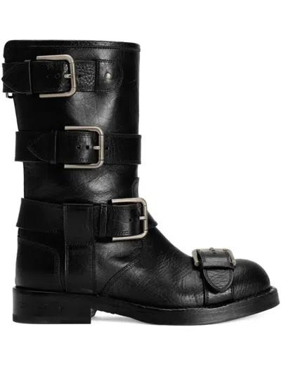 DOLCE & GABBANA DOLCE & GABBANA BUCKLED BOOTS