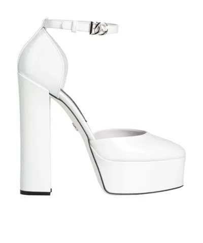 Dolce & Gabbana Buckle-fastening Pumps In White