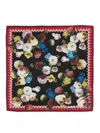 Dolce & Gabbana Bluebell-printed Twill Scarf In Multicolour