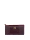 Dolce & Gabbana Burgundy Iguana-printed Card Holder