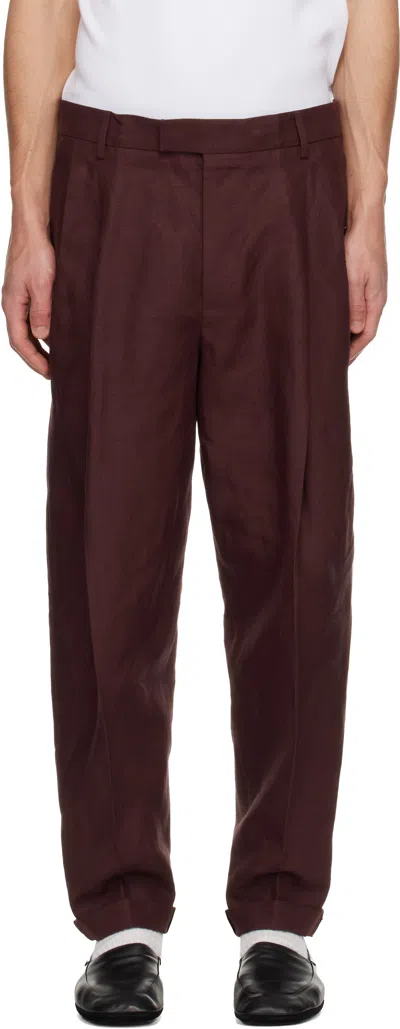 Dolce & Gabbana Casual Trousers In Burgundy
