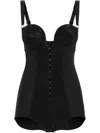 Dolce & Gabbana Bustier-style Bodysuit In Black