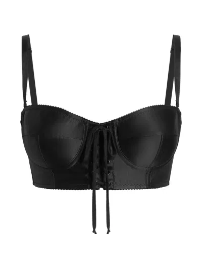 Dolce & Gabbana Bustier Top In Black