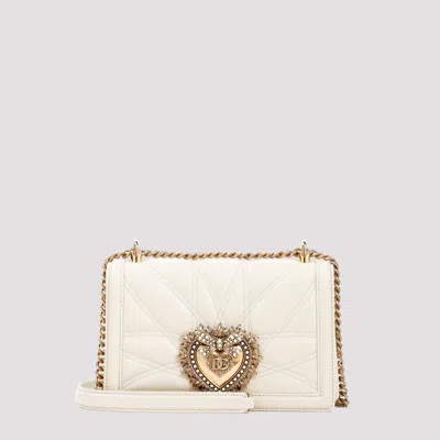 Dolce & Gabbana Medium Devotion Shoulder Bag In Nude & Neutrals