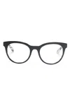 Dolce & Gabbana Butterfly-frame Glasses In Black
