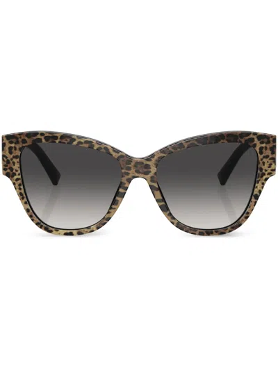 Dolce & Gabbana Sonnenbrille Im Butterfly-design In Brown