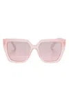 Dolce & Gabbana Butterfly-frame Sunglasses In Pink