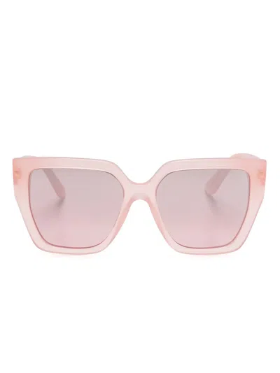 Dolce & Gabbana Butterfly-frame Sunglasses In Pink