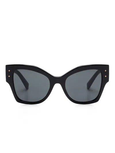 Dolce & Gabbana Sonnenbrille Mit Butterfly-gestell In Schwarz