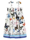 Dolce & Gabbana Butterfly-print Dress In White