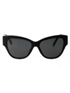 Dolce & Gabbana Womens Black Dg4449 Butterfly-frame Acetate Sunglasses In Black