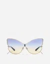 Dolce & Gabbana Butterfly  Sunglasses In Blue