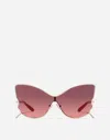 Dolce & Gabbana Butterfly  Sunglasses In Fuchsia