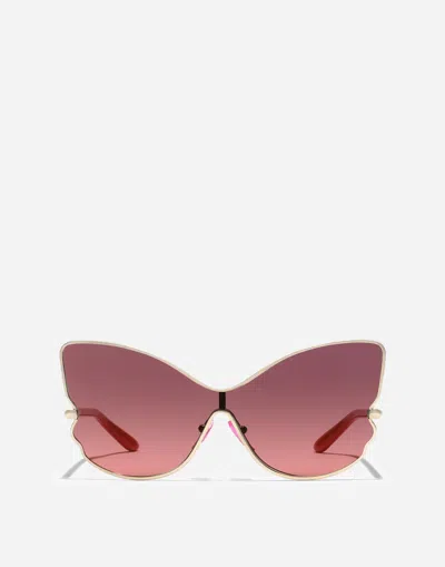 Dolce & Gabbana Butterfly  Sunglasses In Fuchsia