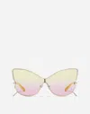 Dolce & Gabbana Butterfly  Sunglasses In Yellow