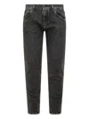 Dolce & Gabbana Button-fastening Jeans In Black