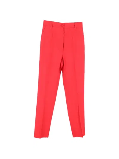Pre-owned Dolce & Gabbana Button-fastening Trousers In Red