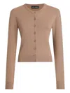 Dolce & Gabbana Button-front Cashmere Cardigan In Brown