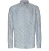 Dolce & Gabbana Silk Chain Print Shirt In Gray