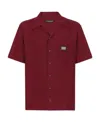 Dolce & Gabbana Cotton Hawaiian Shirt In Red