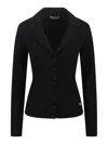 Dolce & Gabbana Dg Logo Button-up Knit Cardigan In Black