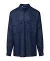 Dolce & Gabbana Shirt With Pockets In Blue