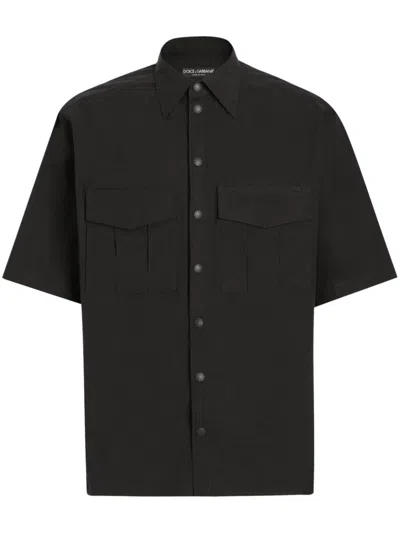 Dolce & Gabbana Button-up Shirt In Black