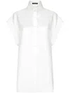 Dolce & Gabbana Button-up Silk Shirt In White
