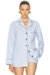 Dolce & Gabbana Button Up Top In Blue