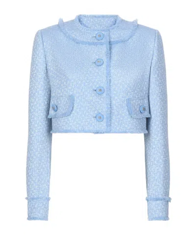 DOLCE & GABBANA DOLCE  GABBANA RACHEL SHORT TWEED JACKET