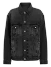 Dolce & Gabbana Buttoned Denim Jacket In Black