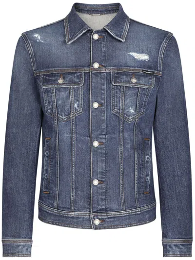 DOLCE & GABBANA BUTTONED DENIM JACKET