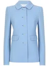 Dolce & Gabbana Buttoned Flap Pocket Blazer In Blue